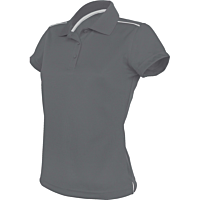 Polo manches courtes - femme - gris