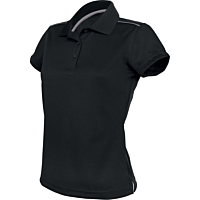 Polo manches courtes - femme - noir