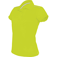 Polo manches courtes - femme - vert citron