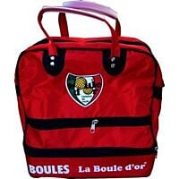 Sac 4 boules LA BOULE D'OR Simple fond Rouge