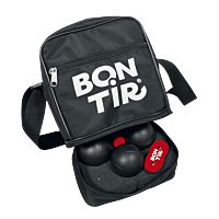 Sac Bon Tir 3 Boules de pétanque - Noir
