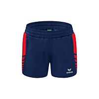 Short Worker Six Wings - Femme - bleu marine/rouge