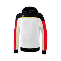 Sweat à capuche CHANGE by erima - Enfant - blanc/noir/rouge