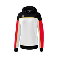 Sweat à capuche CHANGE by erima - Femme - blanc/noir/rouge