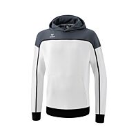 Sweat à capuche CHANGE by erima - Homme - blanc/gris/noir