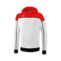 Sweat à capuche CHANGE by erima - Homme - blanc/rouge/noir