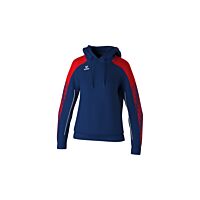 Sweat à capuche EVO STAR - Femme - bleu marine/rouge