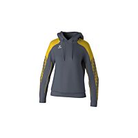 Sweat à capuche EVO STAR - Femme - gris/jaune