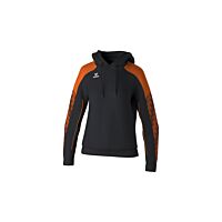 Sweat à capuche EVO STAR - Femme - noir/orange