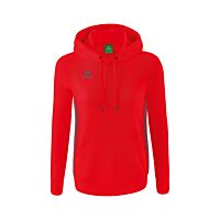 Sweat à capuche Essential Team - Femme - rouge/gris