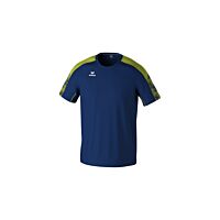 T-Shirt EVO STAR - Enfant - bleu marine/jaune citron