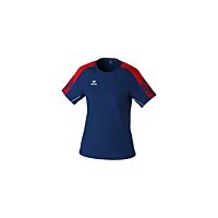 T-Shirt EVO STAR - Femme - bleu marine/rouge