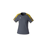 T-Shirt EVO STAR - Femme - gris/jaune