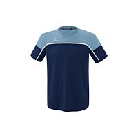 T-shirt CHANGE by erima - Enfant - bleu marine/faded denim/blanc
