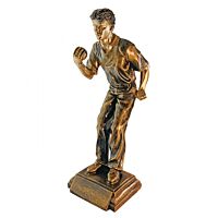 Trophée bronze du tireur de pétanque 30cm