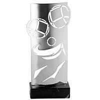 Trophée de pétanque argent 30cm