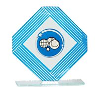 Trophée verre Pétanque 20cm