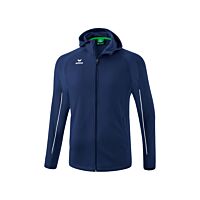 VESTE D'ENTRAÎNEMENT AVEC CAPUCHE LIGA STAR - Enfant - bleu marine/blanc