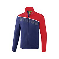 Veste 5-C à manches amovibles - Homme - bleu marine/rouge/blanc