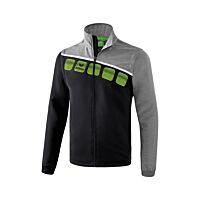 Veste 5-C à manches amovibles - Homme - noir/gris chiné/blanc