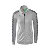 Veste Tracktop Essential Team - Femme - gris clair chiné/gris