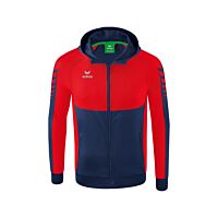 Veste d'entraînement Six Wings à capuche - Enfant - bleu marine/rouge