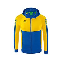 Veste d'entraînement Six Wings à capuche - Enfant - bleu roi/jaune
