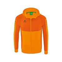 Veste d'entraînement Six Wings à capuche - Enfant - corail/orange