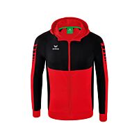 Veste d'entraînement Six Wings à capuche - Enfant - rouge/noir