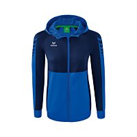 Veste d'entraînement Six Wings à capuche - Femme - bleu roi/bleu marine