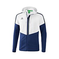 Veste d'entraînement à capuche Squad - Enfant - blanc/bleu marine/gris