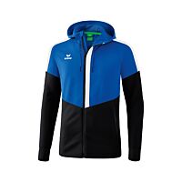 Veste d'entraînement à capuche Squad - Enfant - bleu roi/noir/blanc