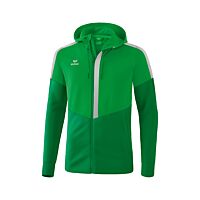 Veste d'entraînement à capuche Squad - Enfant - fern vert/vert/gris