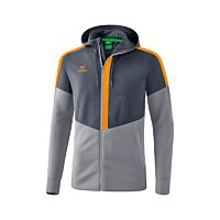 Veste d'entraînement à capuche Squad - Enfant - gris/gris/corail