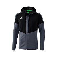 Veste d'entraînement à capuche Squad - Enfant - noir/gris