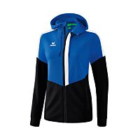 Veste d'entraînement à capuche Squad - Femme - bleu roi/noir/blanc