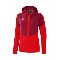 Veste d'entraînement à capuche Squad - Femme - bordeaux/rouge