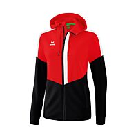 Veste d'entraînement à capuche Squad - Femme - rouge/noir/blanc