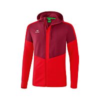 Veste d'entraînement à capuche Squad - Homme - bordeaux/rouge