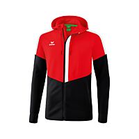 Veste d'entraînement à capuche Squad - Homme - rouge/noir/blanc