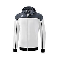 Veste d'entraînement avec capuche CHANGE by erima - Enfant - blanc/gris/noir