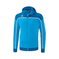 Veste d'entraînement avec capuche CHANGE by erima - Enfant - bleu curaçao/mykonos/blanc