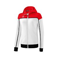Veste d'entraînement avec capuche CHANGE by erima - Femme - blanc/rouge/noir