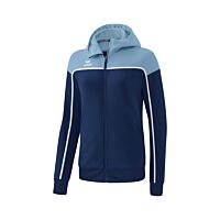 Veste d'entraînement avec capuche CHANGE by erima - Femme - bleu marine/faded denim/blanc