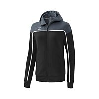 Veste d'entraînement avec capuche CHANGE by erima - Femme - noir grey/gris/blanc