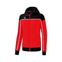 Veste d'entraînement avec capuche CHANGE by erima - Femme - rouge/noir/blanc