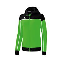 Veste d'entraînement avec capuche CHANGE by erima - Femme - vert/noir/blanc