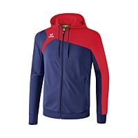 Veste d'entraînement avec capuche Club 1900 2.0 - Enfant - bleu marine/rouge