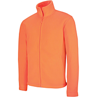 Veste polaire zippée homme - Orange- fluo