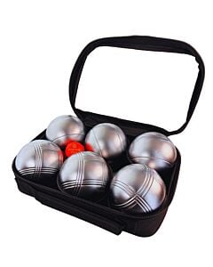 2 triplettes de P&eacute;tanque avec Sacoche et But - Grise Strie 3 + Grise Strie P